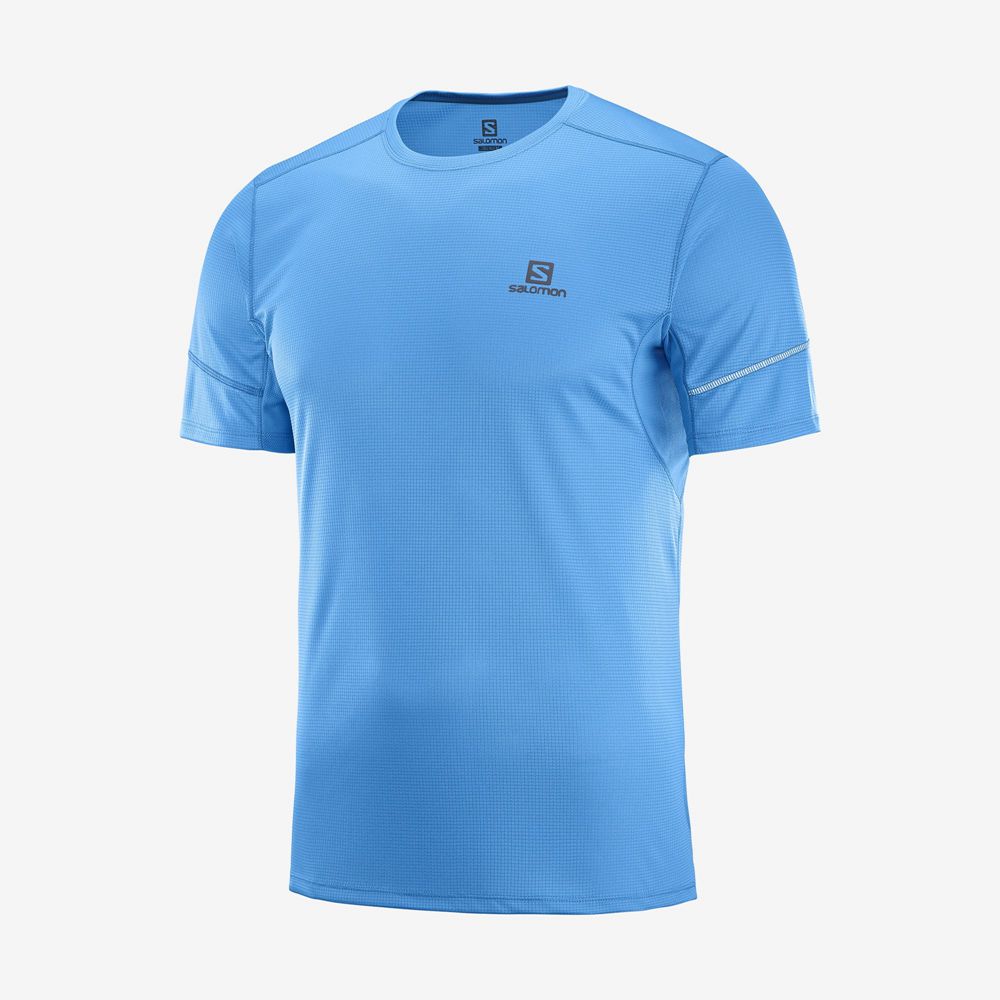 Tops Salomon Hombre Azules - Salomon Argentina AGILE,759206-GVD